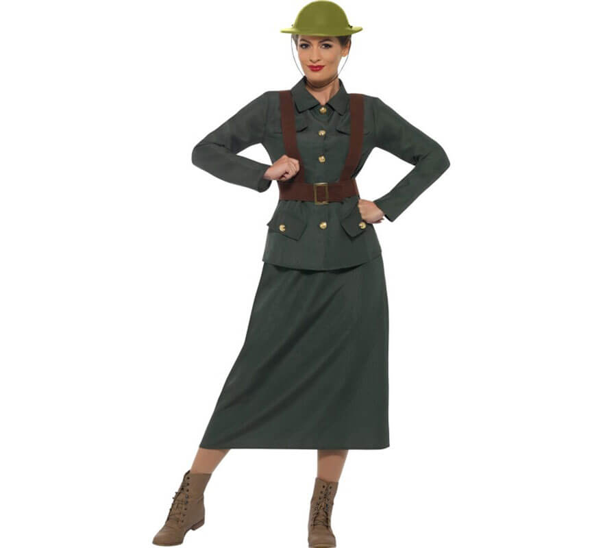 Disfraz Militar Mujer Segunda Guerra Mundial