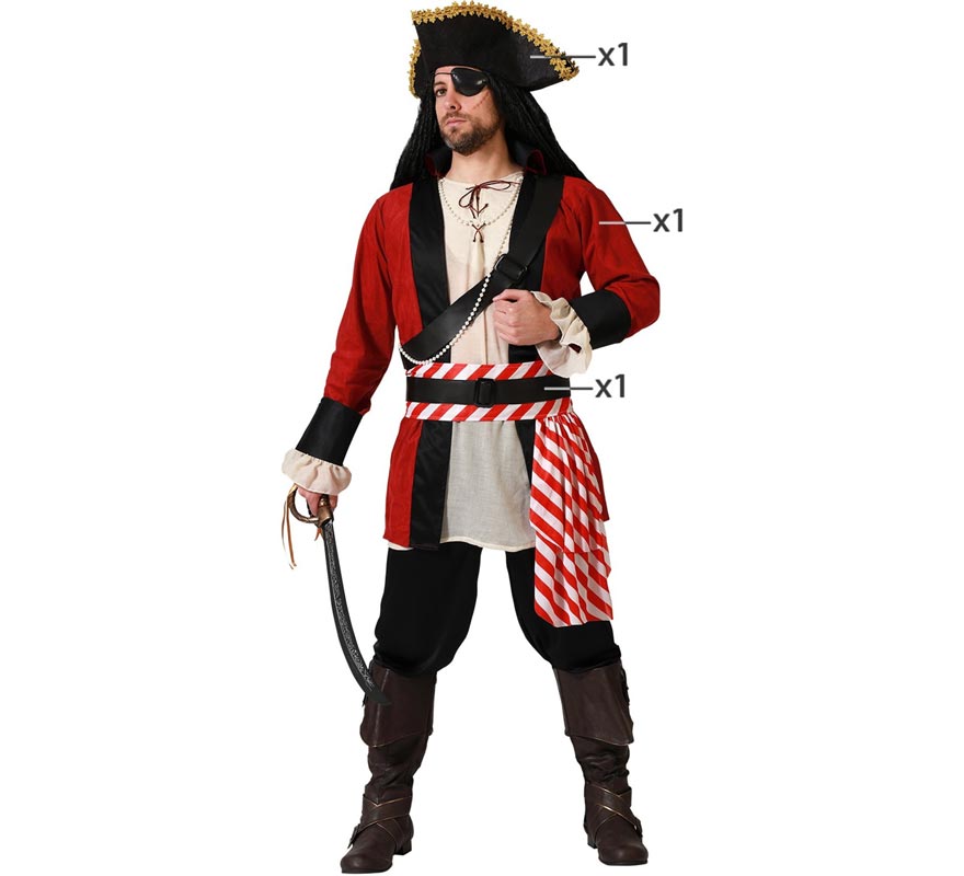 Camisa De Pirata Para Hombre Adulto - Disfraz De Espadachín Colonial, Zorro O Mosquetero
