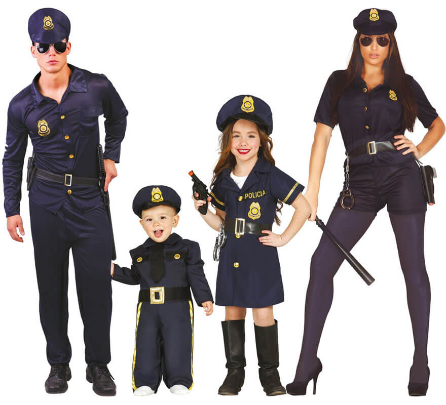 Izar Completo eterno Disfraz de Policía azul Baby para bebés