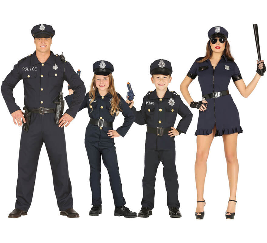 Disfraz de Policía azul para niños