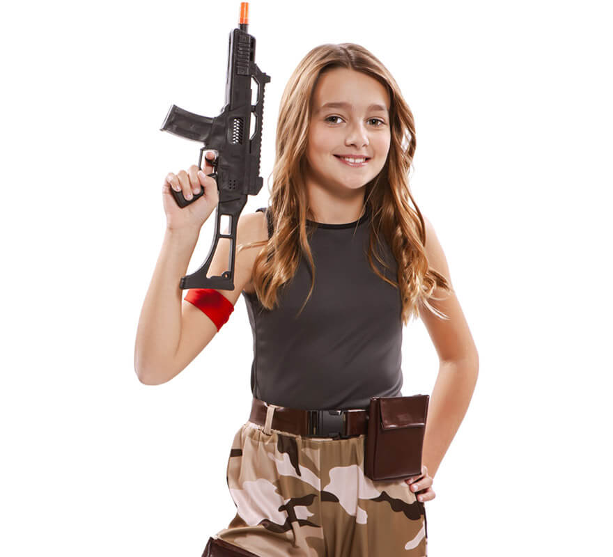 Disfraz exclusivo de soldado sigilo para niña