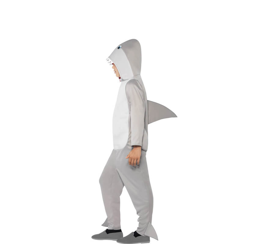 Costume da squalo grigio per bambini