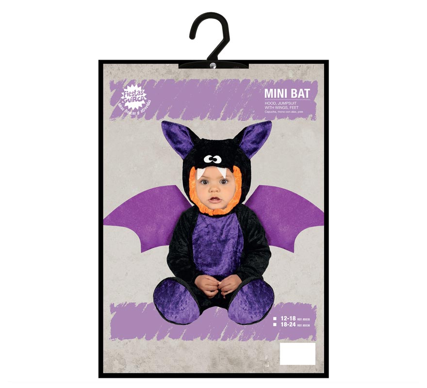Déguisement Chauve-souris Bébé Halloween - Pyjama Cape Noir + Chapeau 0-24 Mois, Coton Doux Et Respirant