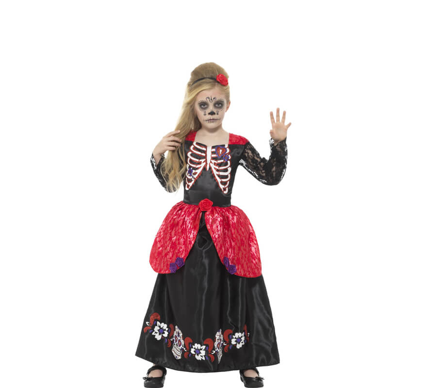 Guantes 'Día de los Muertos' - Disfraz - BLANCO - Kiabi - 5.00€