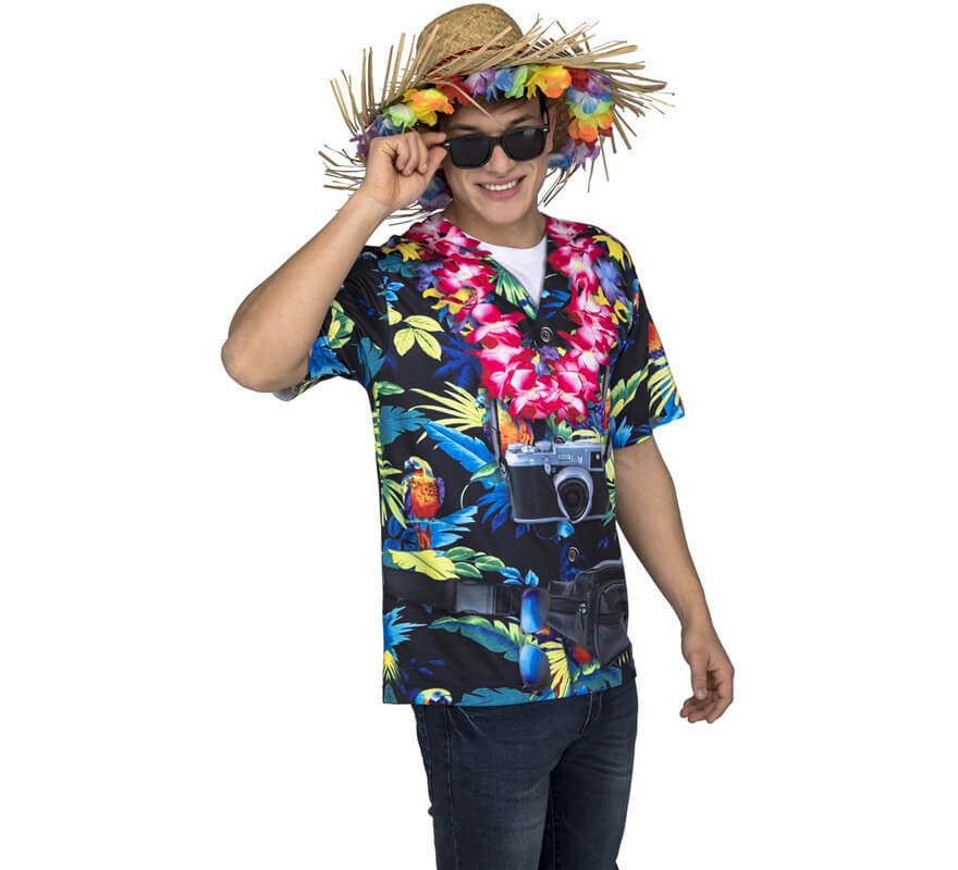 GRTXIN Camicia Hawaiana Uomo Natalizia – Babbo Natale A Maniche Corte – Per Feste E Vacanze