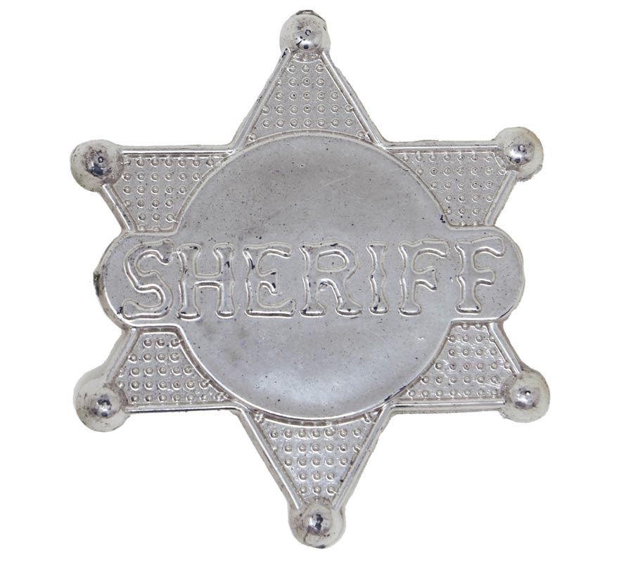 Étoile de shérif en plastique 5,50 cm-0
