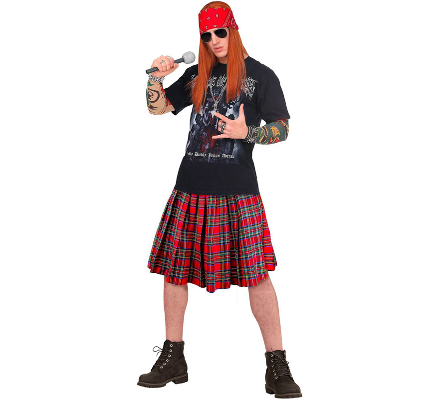 Saia kilt de lã xadrez (Deep Royal) - Mulheres