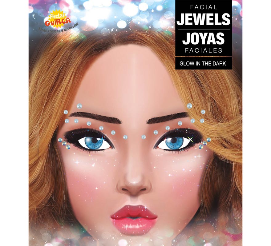 Bijoux pour le visage Cils et sourcils brillants-1