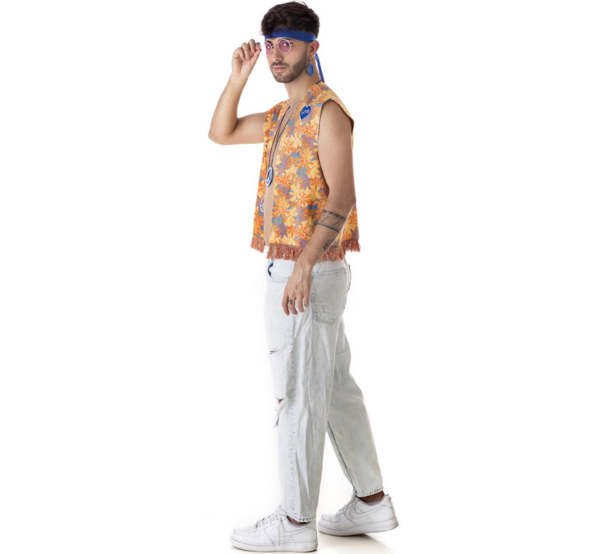 Kit Hippy Hombre: Cinta de Pelo, Gafas y Collar