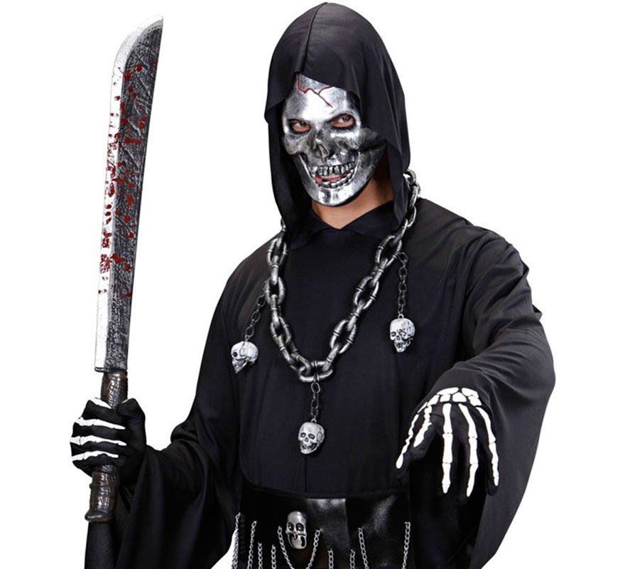 Viving Kostüme – Realistische Blutige Machete (105 Cm) Für Grusel- & Halloween-Partys