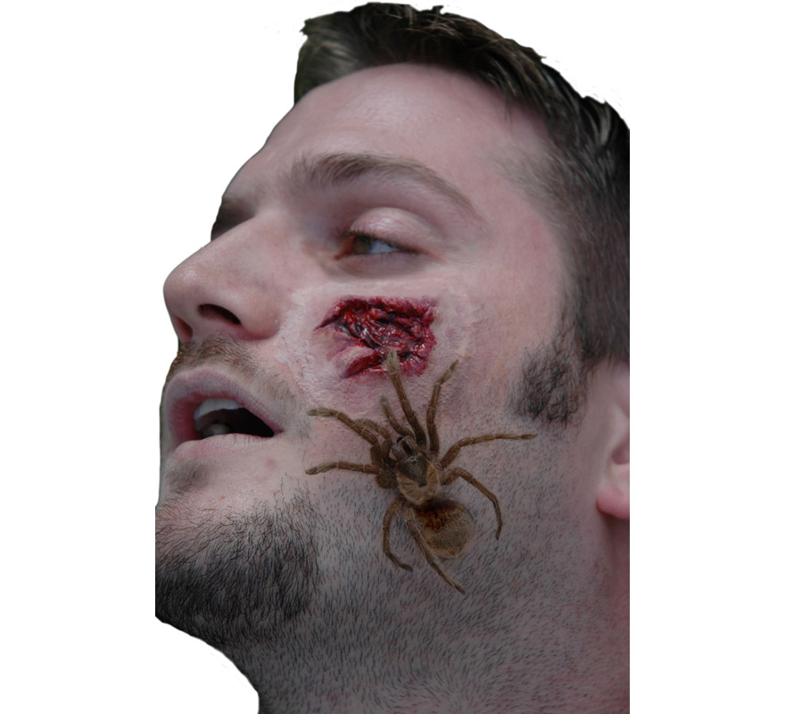 Maquillaje FXs de Mordedura de Zombie o Araña