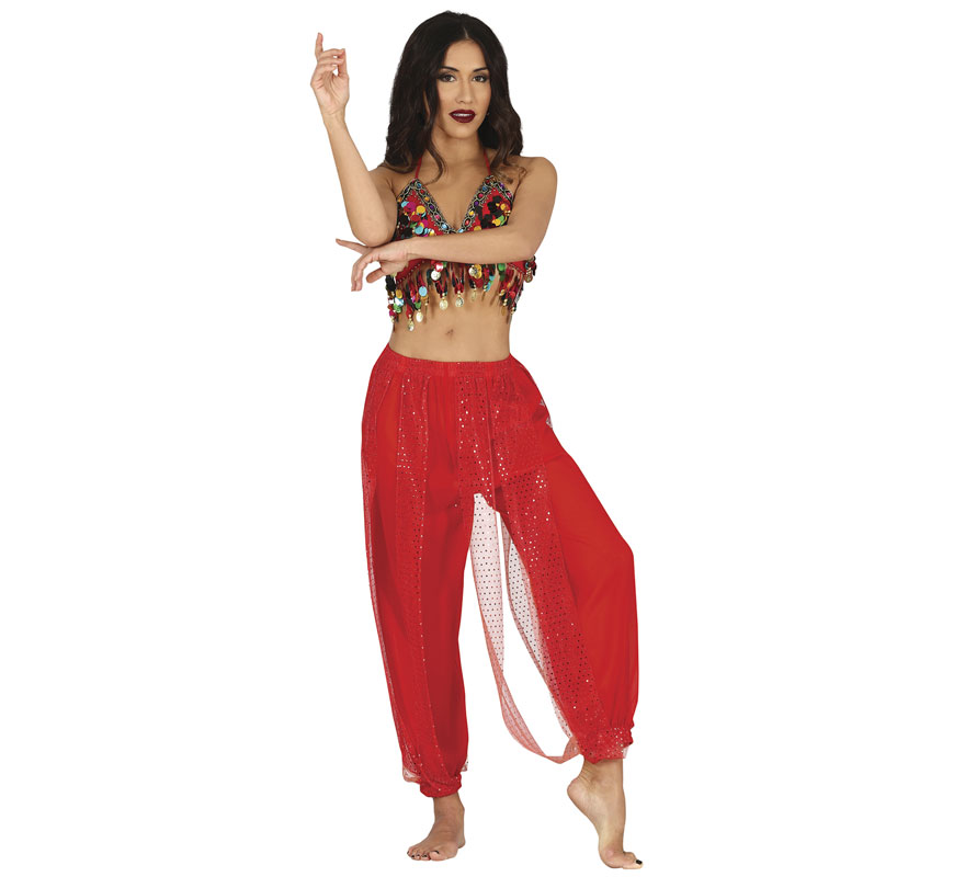 Pantaloni A Zampa D'elefante In Maglia Patchwork, Per Danza Orientale, Tango, Yoga E Pilates, Vita Elastica, Tessuto Misto Poliestere E Spandex, Gambe Larghe