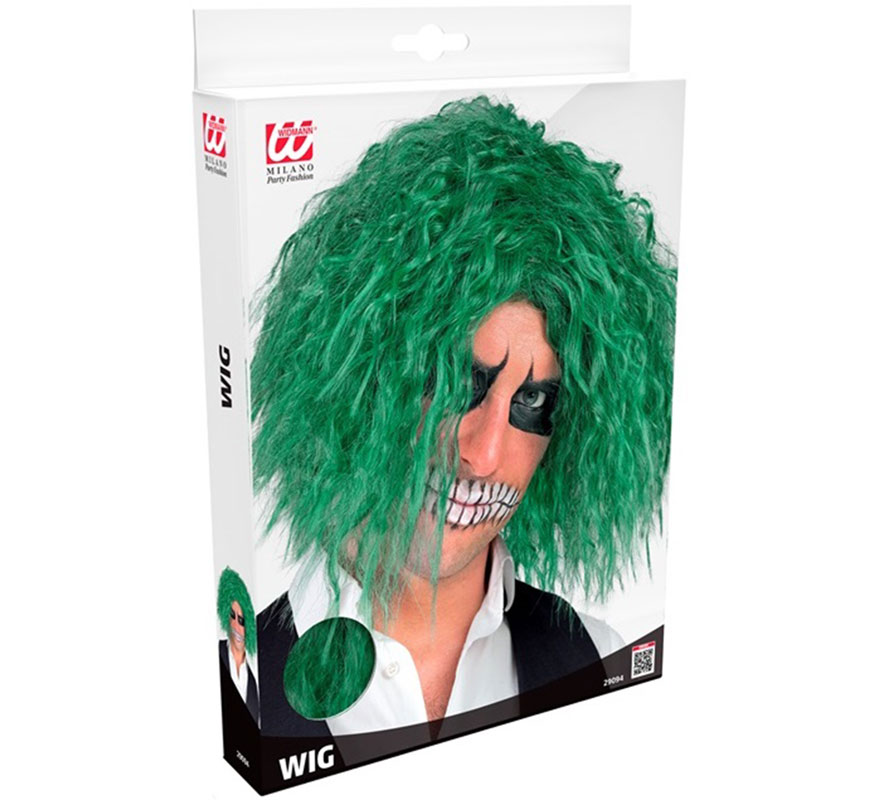 Green Laughing Clown Wig