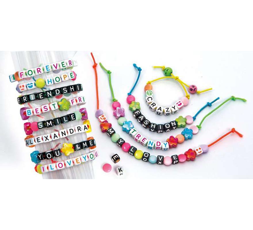 Set De Pulseras Con Mensaje ¡crea Pulseras De Colores Vivos Y Brillantes!  con Ofertas en Carrefour