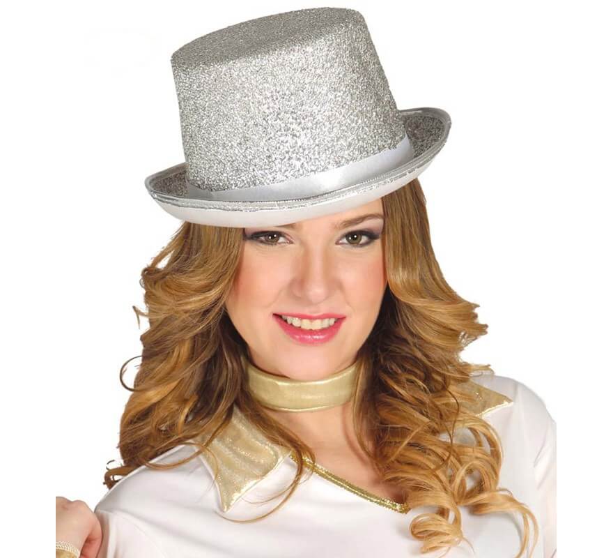 Cappello Cilindro Oro Lucido Adulto