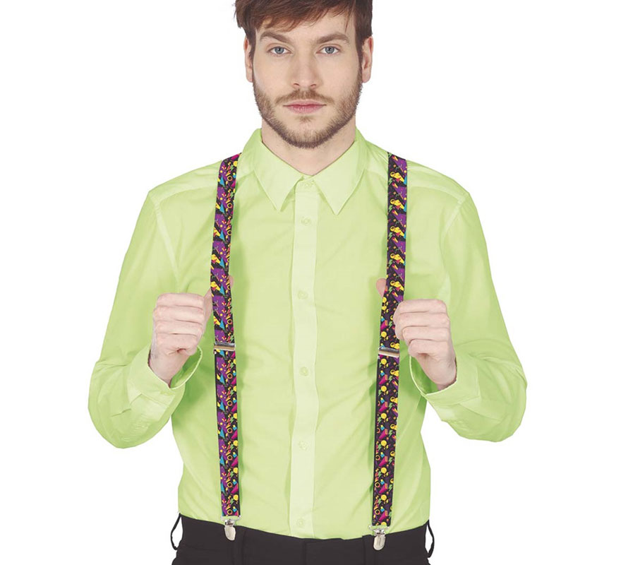 Adult 90s Purple Suspenders Adult 90s Purple Suspenders
