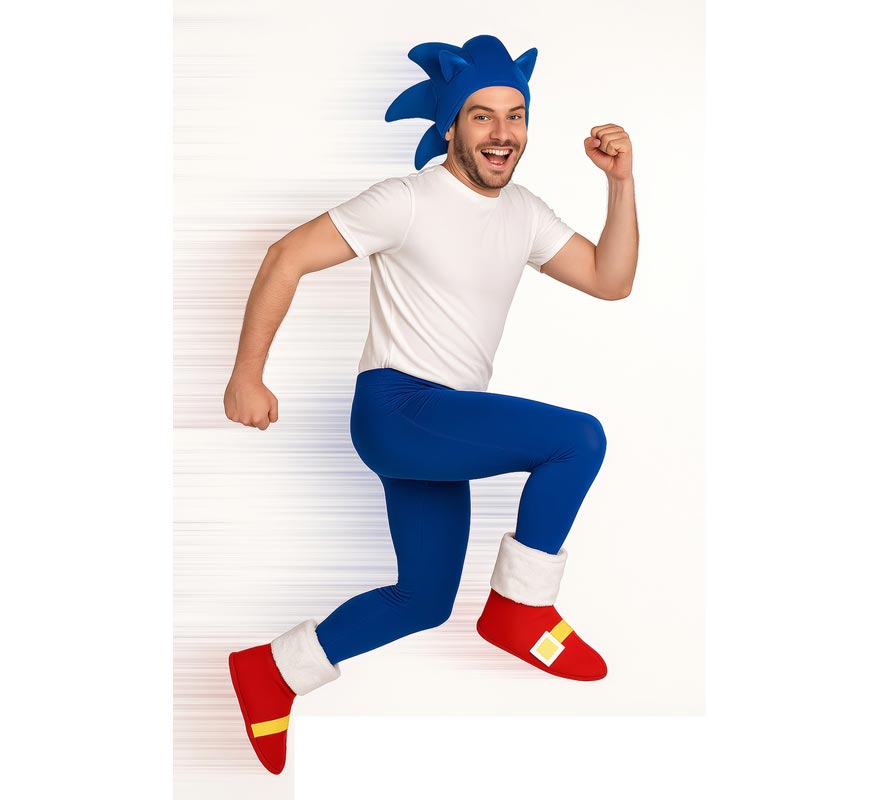 Chaussures de course hérisson bleu dessin animé pour adultes-2