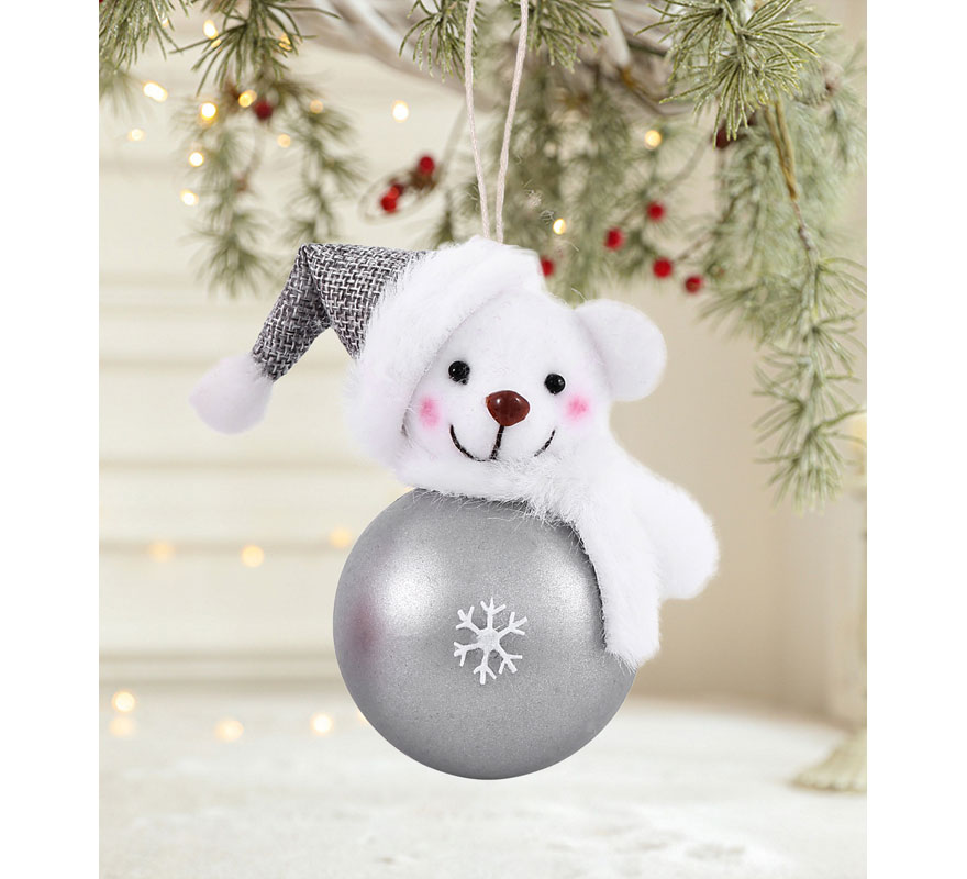 Adorno Bola Osito surtidos de 11 cm