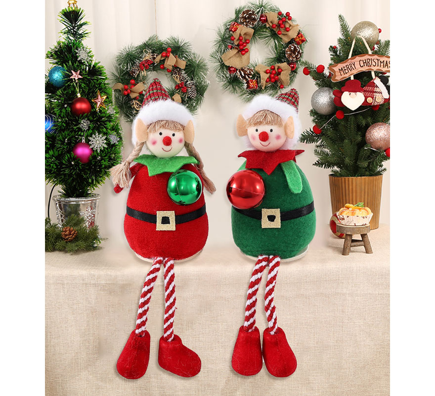 Adorno Elfos Sentado surtidos de 20 cm