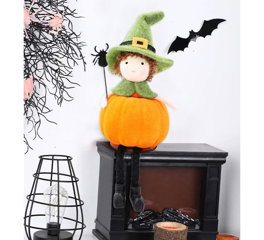 Sitting Pumpkin Doll Ornament 16 cm