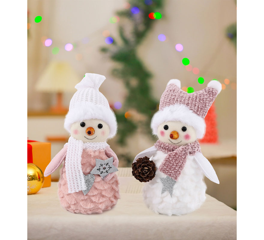 Adorno Muñeco de Nieve surtidos de 13 cm