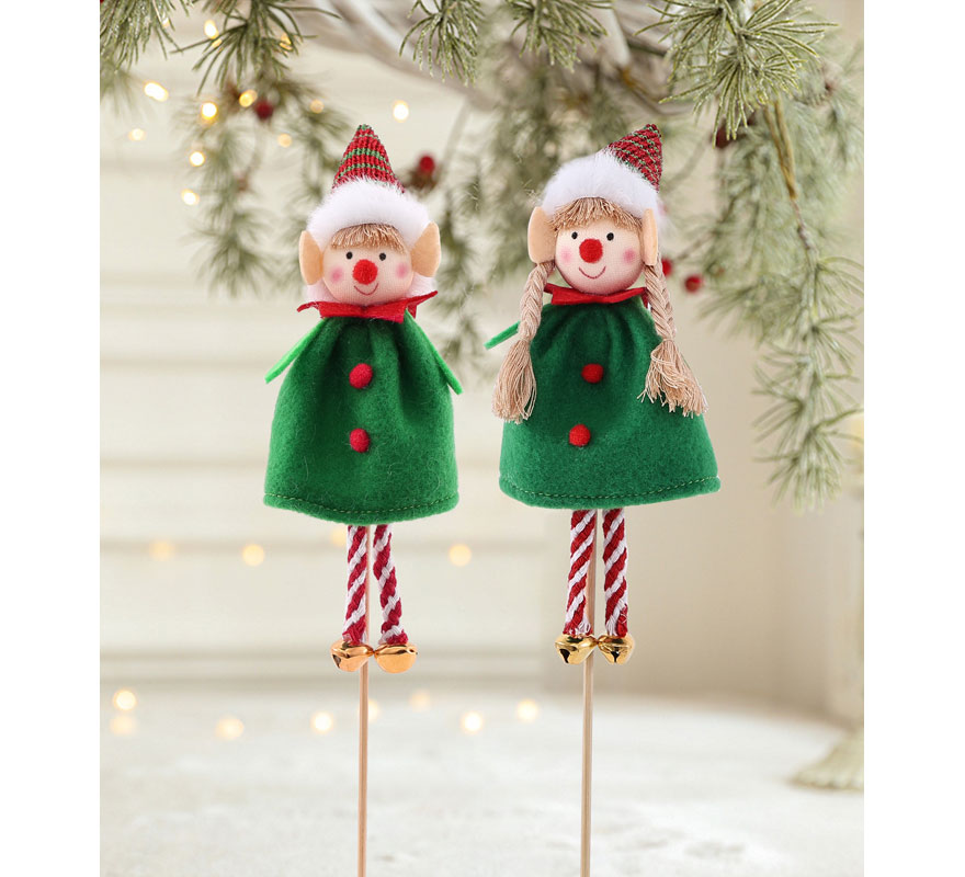 Adorno Stick Elfos surtidos de 19 cm
