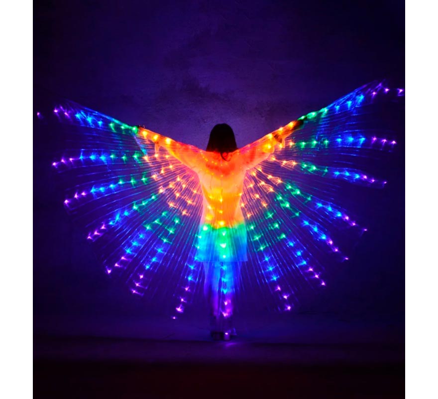 1.4m Multicolor Light Up Belly Dance Wings