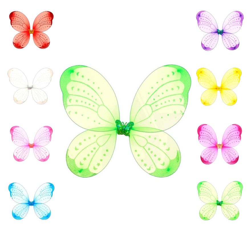 Asas de Borboleta de 50 cm em várias cores