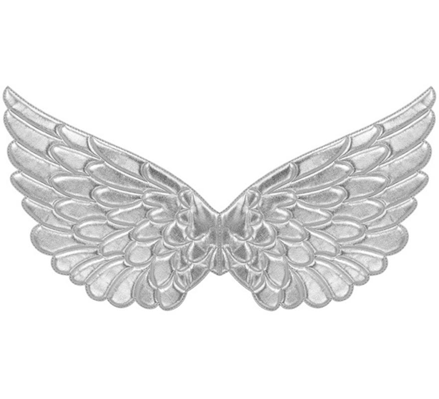 Alas de Tejido plata de 57x26 cm