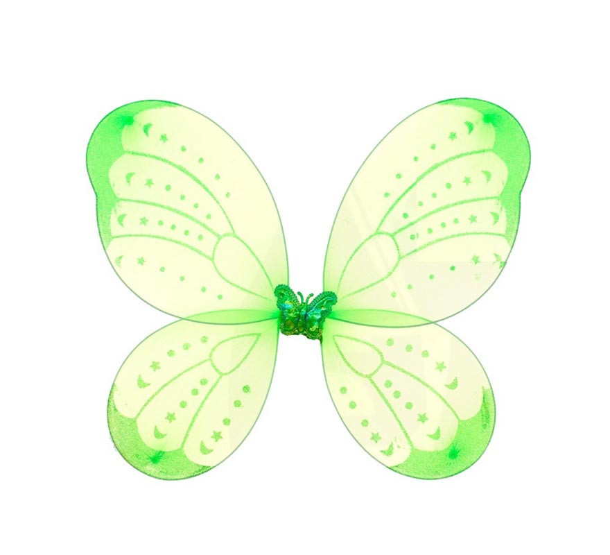 Alas Mariposa verde de 50 cm