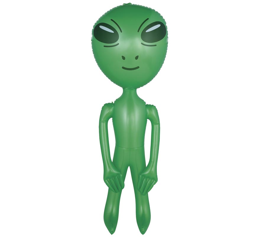 Alienígena inflável verde de 90 cm
