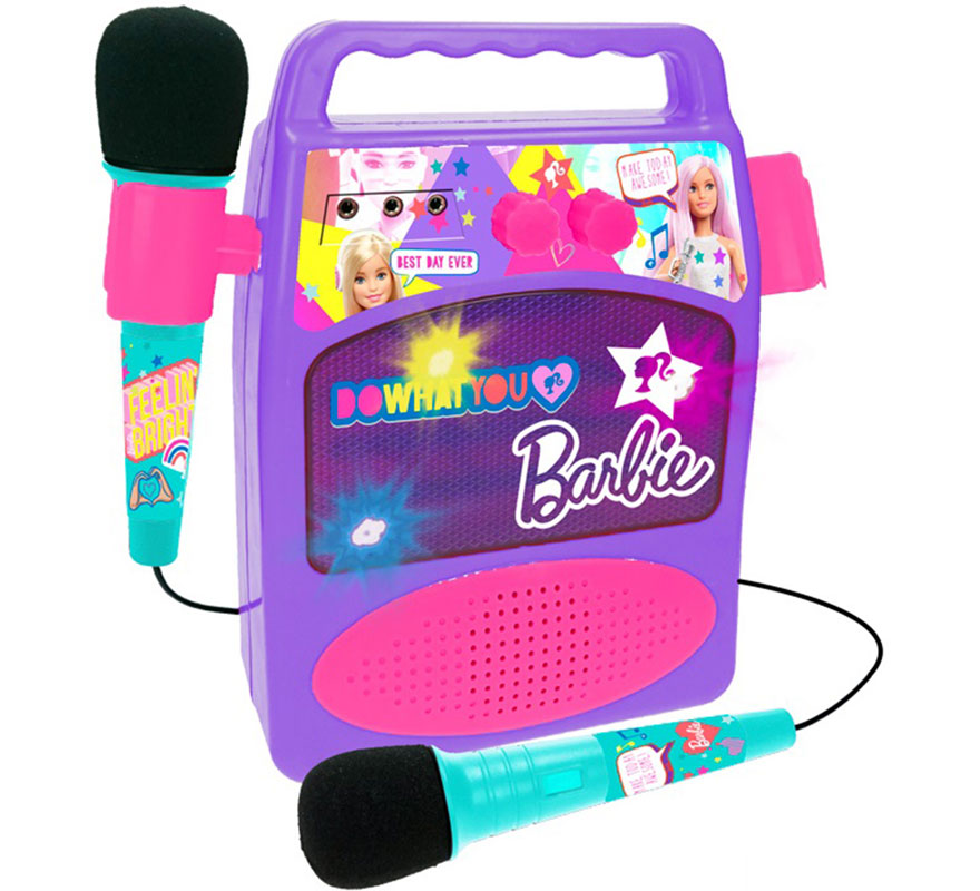 Altavoz Barbie con 2 Micrófonos