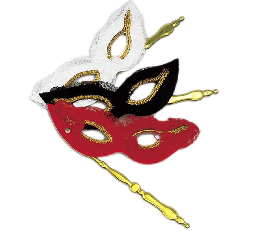 Image of Antifaz con soporte 3 colores surtidos 08435082708896