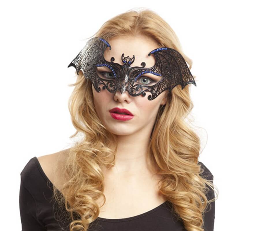 Image of Antifaz de Metal con forma de Murciélago 