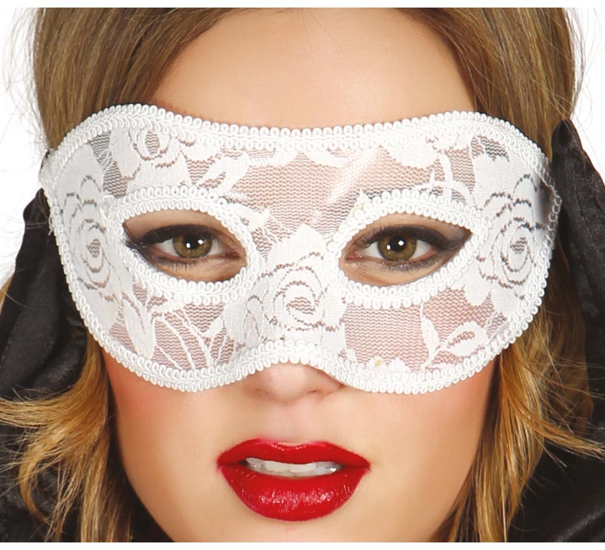 White lace mask