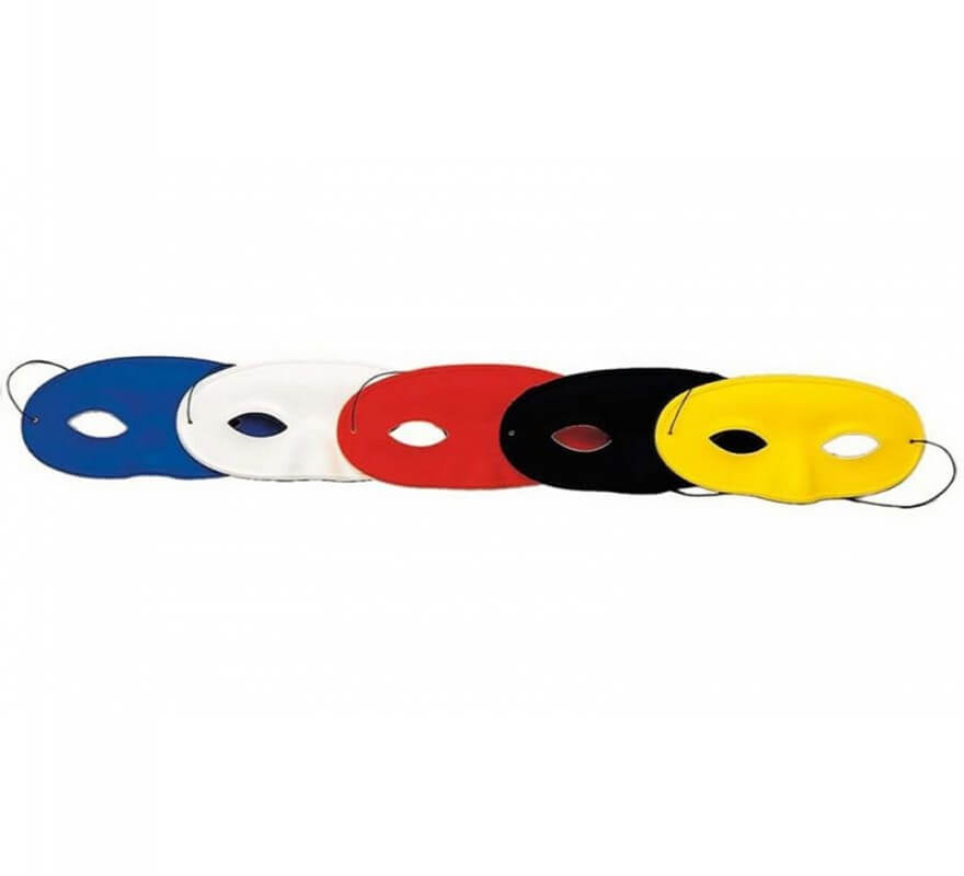 Domino mask in various colors