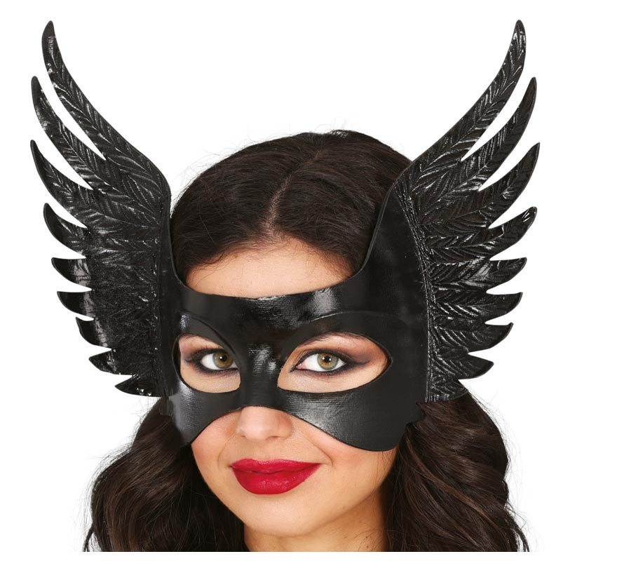 Masque pour les yeux de déguisement de carnaval vénitien noir/or pour  adultes