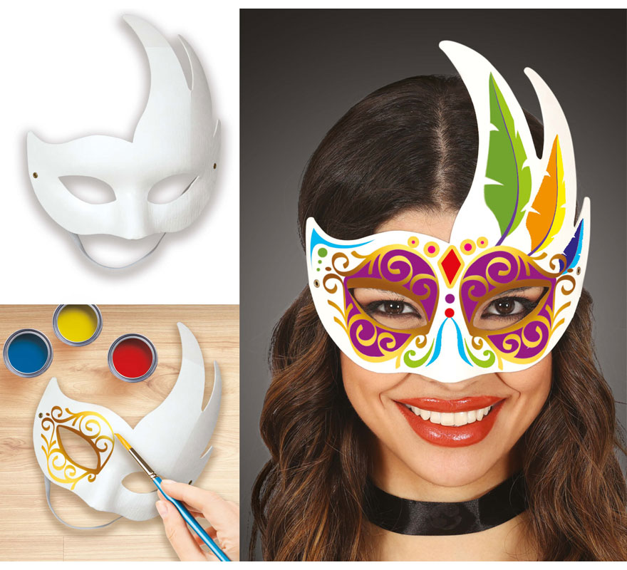 Venetian mask for painting for adults