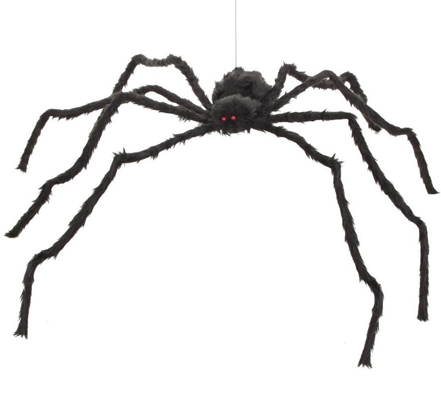 Araña peluda gigante para decoración de 185cm