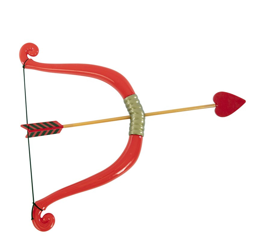 Cupid's bow with arrow red 55X15.8 cm