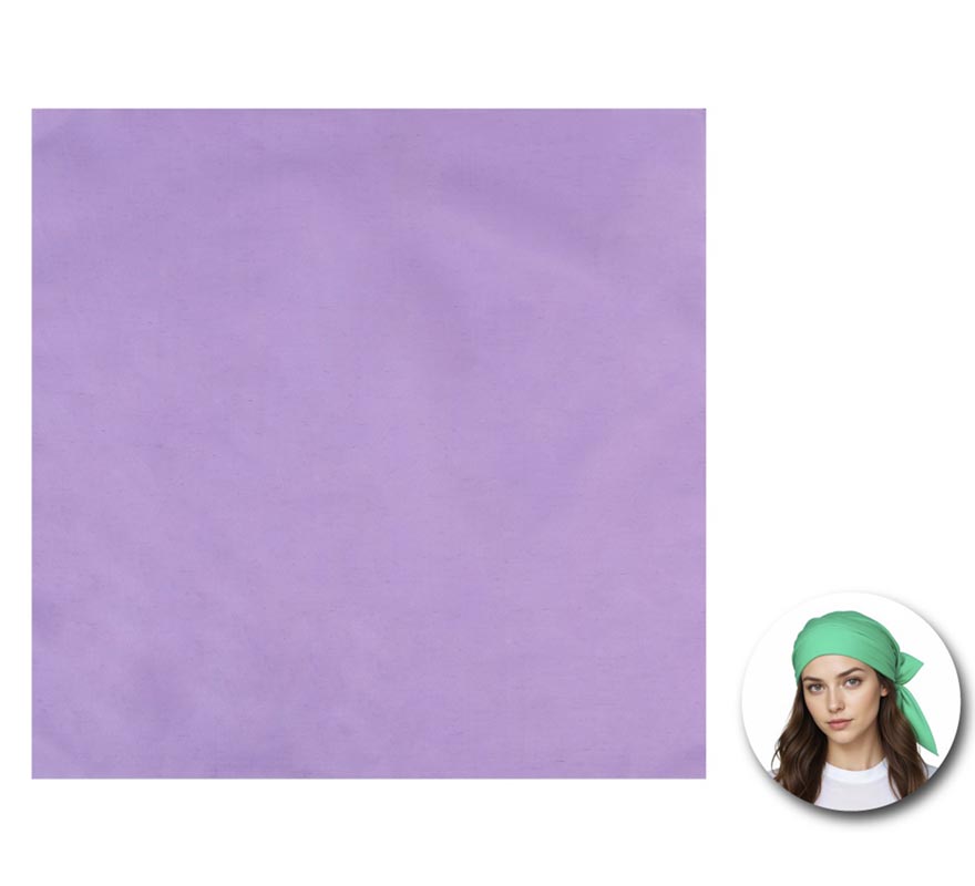 Bandana em várias cores de 54x54 cm adulto