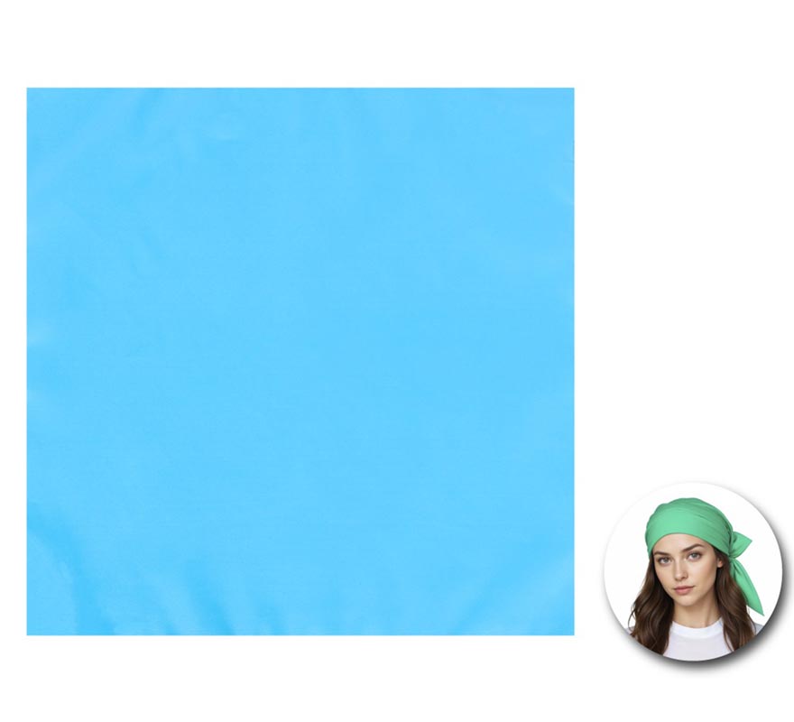Bandana em várias cores de 54x54 cm adulto