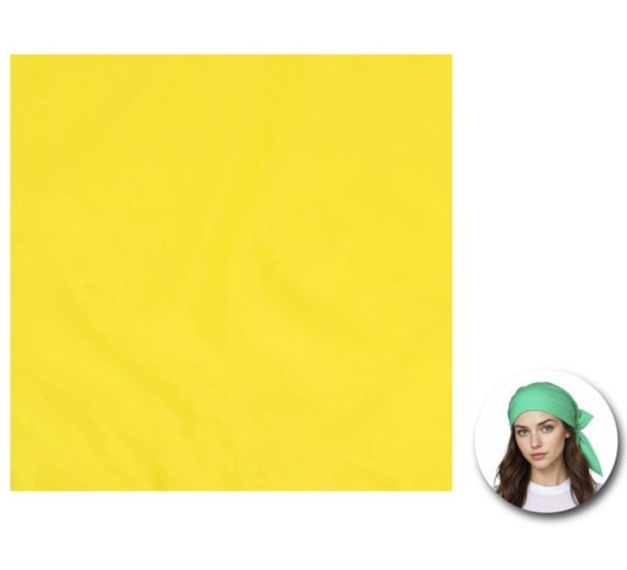 Bandana em várias cores de 54x54 cm adulto