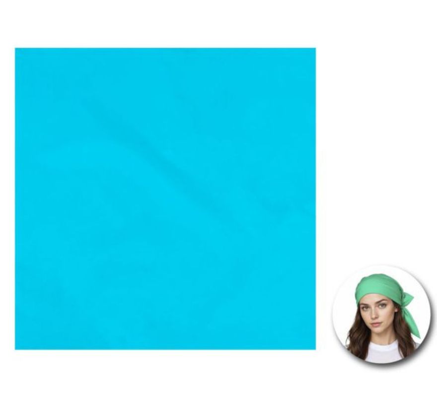 Bandana em várias cores de 54x54 cm adulto