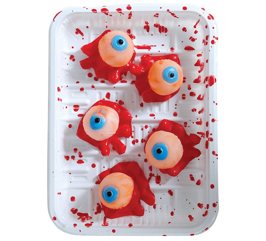 Tray with 5 Eyes, 18x13 cm.