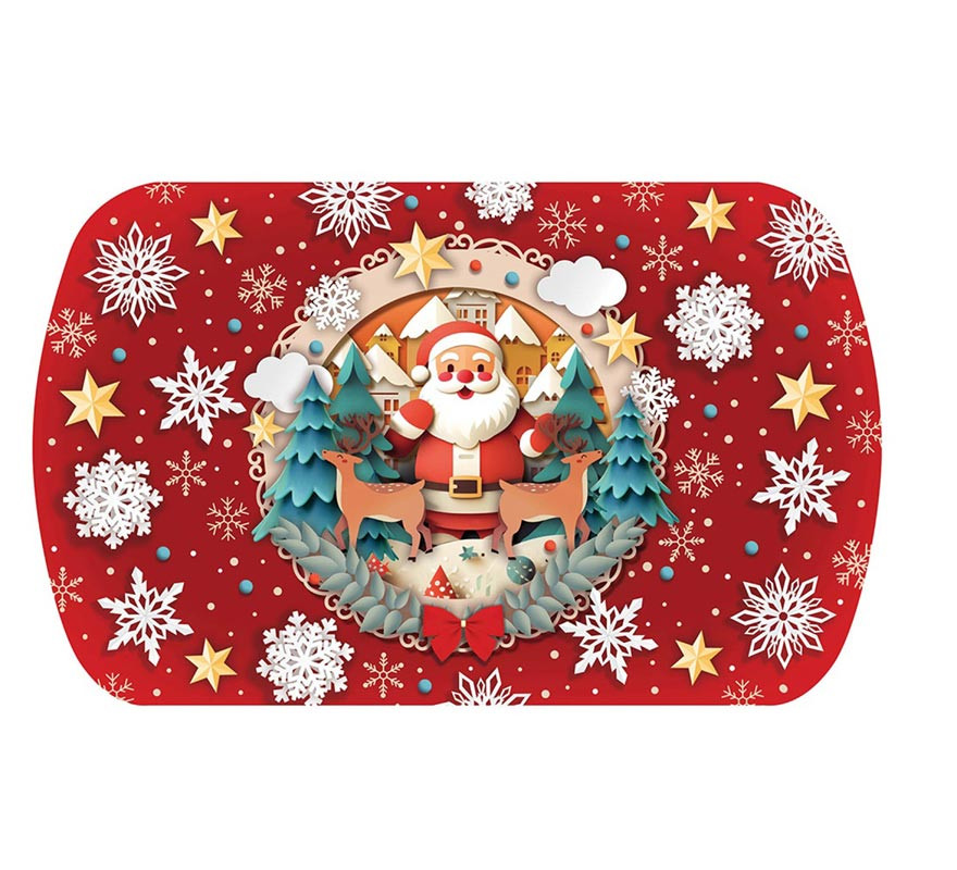 Santa Claus PVC tray 39x24 cm