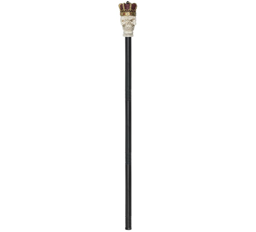 Skull with Crown Walking Stick
