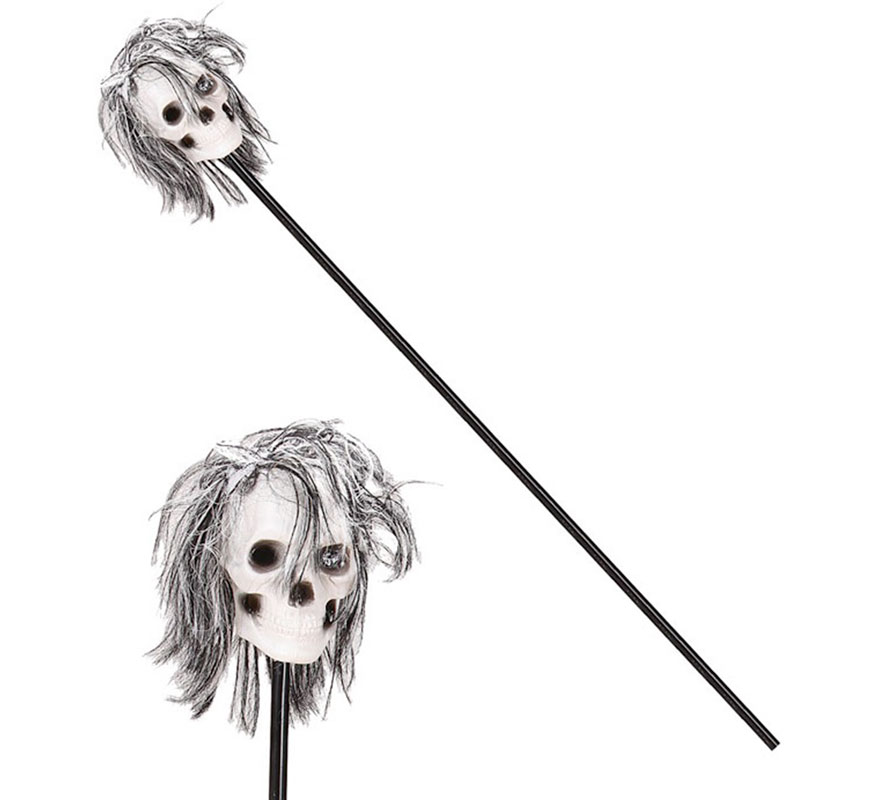 Bengala de caveira vodu de 120 cm