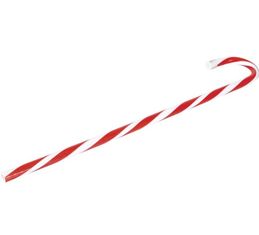 Bengala de plástico de 70 cm imitação de bengala de Natal