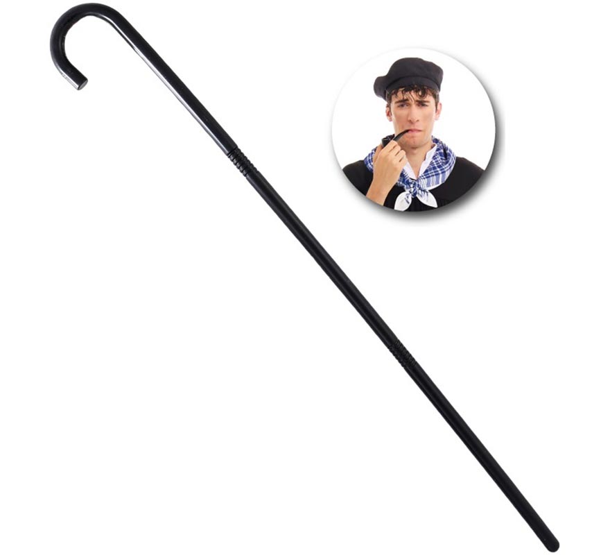 88cm Detachable Black Walking Stick